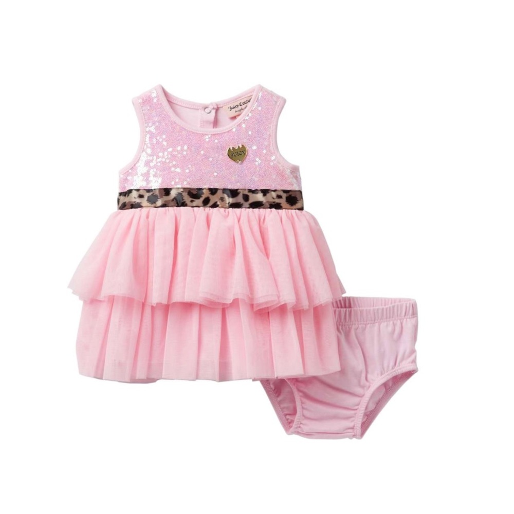 Juicy Couture Sequin Top Dress Set